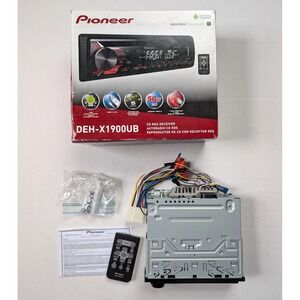 Pioneer DEH-X1900UB CD RDS Receiver UNTESTED READ in Box w/ Remote Car Stereo